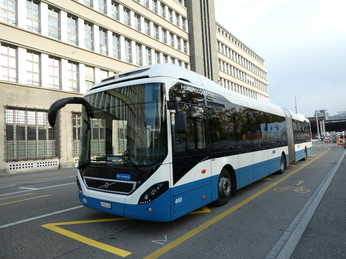 (240'891) - VBZ Z�rich - Nr. 469/ZH 942'469 - Volvo am 11. Oktober 2022 in Z�rich, Sihlpost 