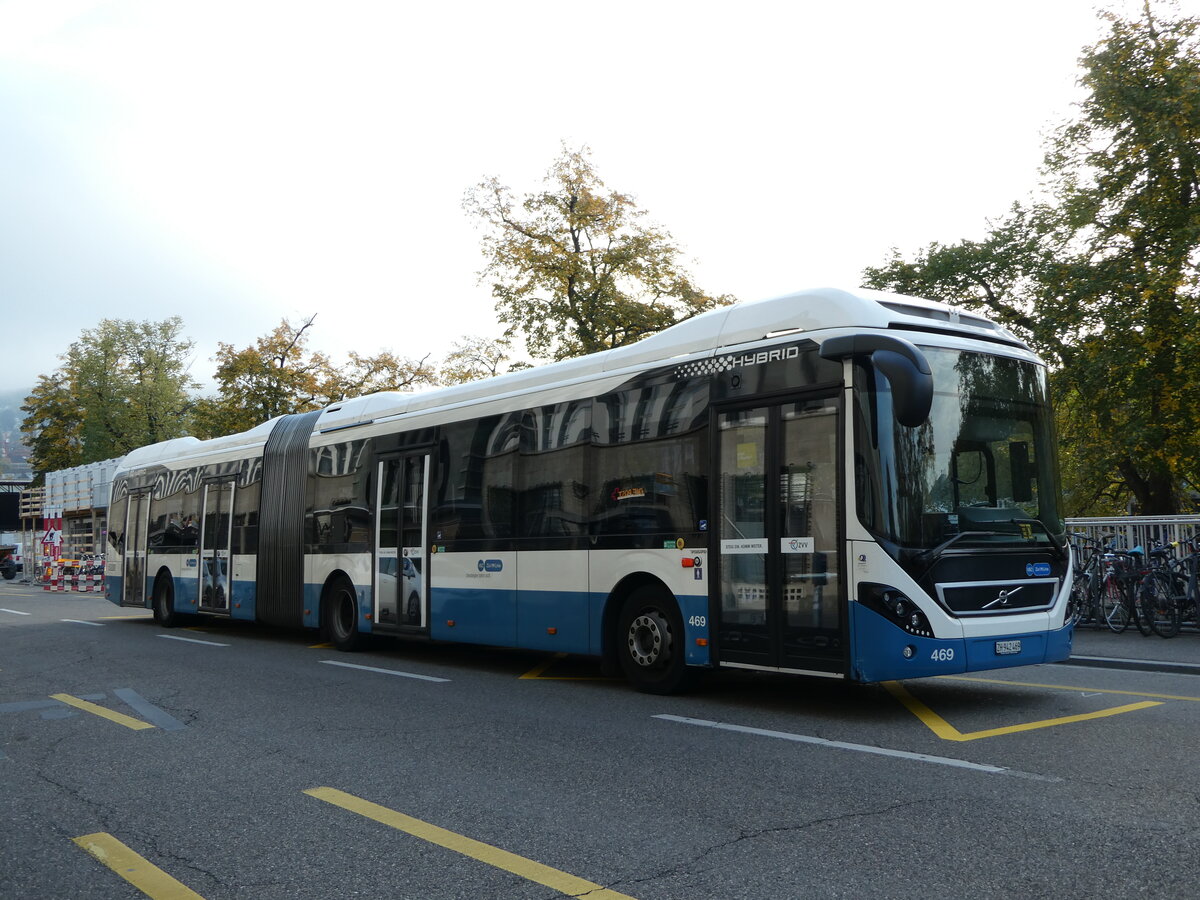 (240'892) - VBZ Z�rich - Nr. 469/ZH 942'469 - Volvo am 11. Oktober 2022 in Z�rich, Sihlpost