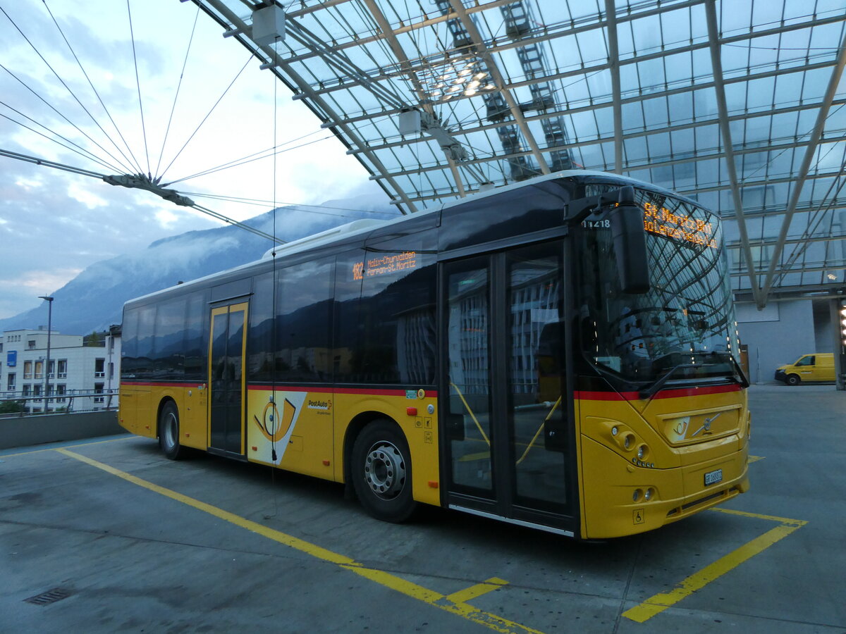 (241'047) - PostAuto Graub�nden - GR 168'872 - Volvo am 12. Oktober 2022 in Chur, Postautostation