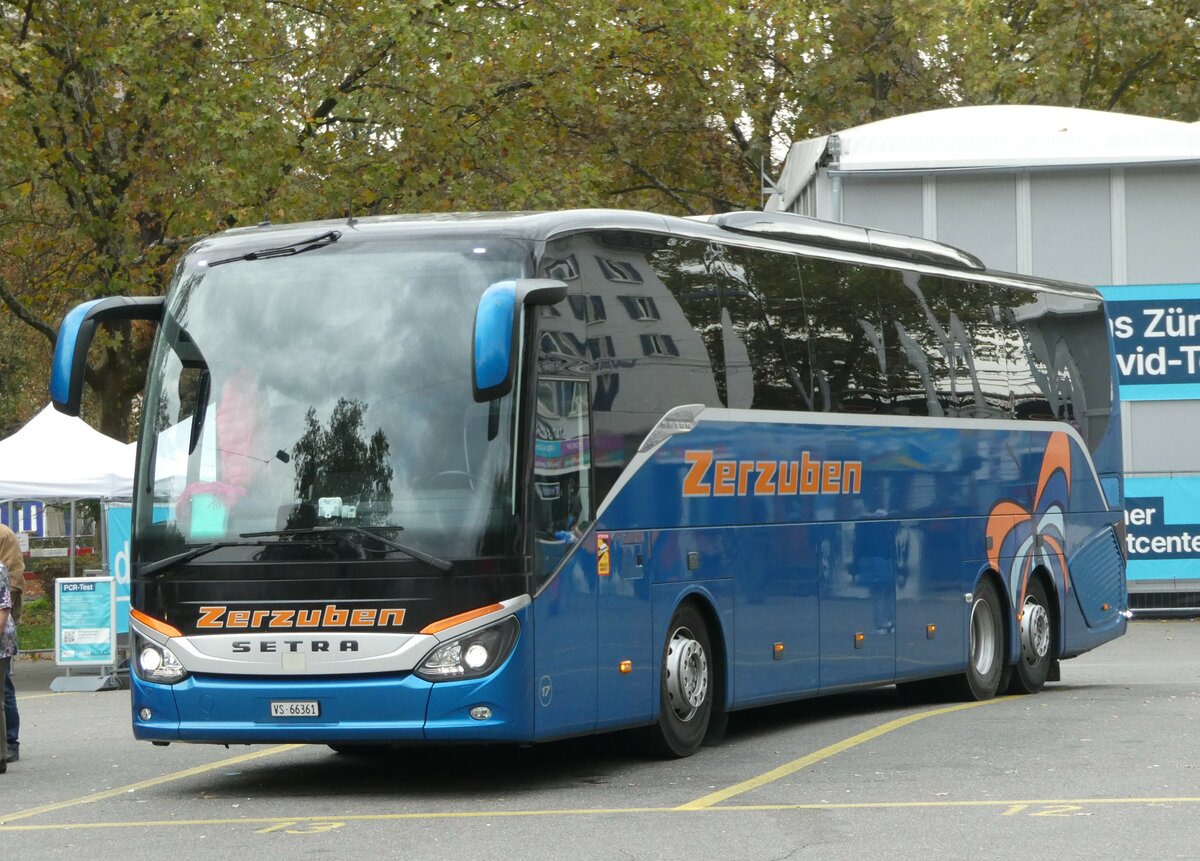 (241'645) - Zerzuben, Visp-Eyholz - Nr. 17/VS 66'361 - Setra am 20. Oktober 2022 in Z�rich, Sihlquai