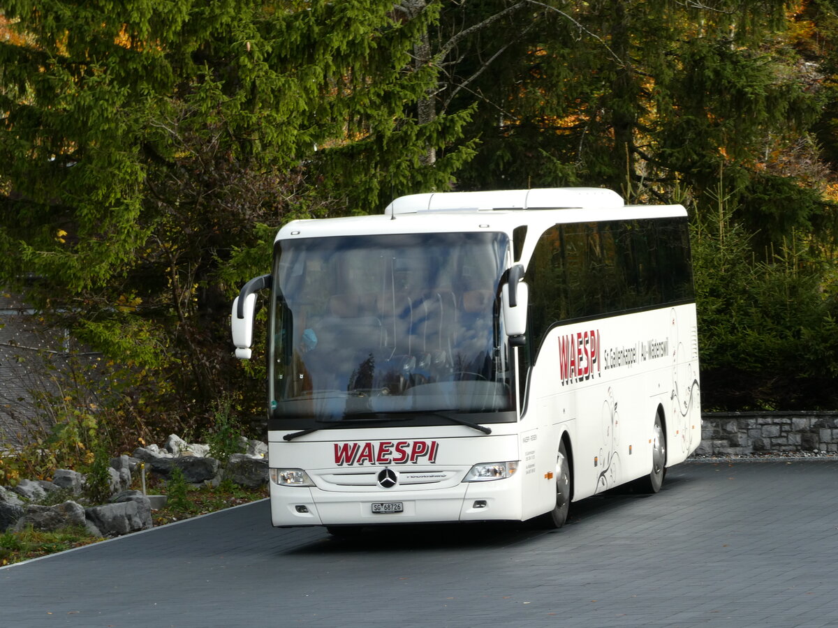 (241'705) - Waespi, St. Gallenkappel - SG 68'726 - Mercedes auf dem Br�nigpass, Restaurant Waldegg