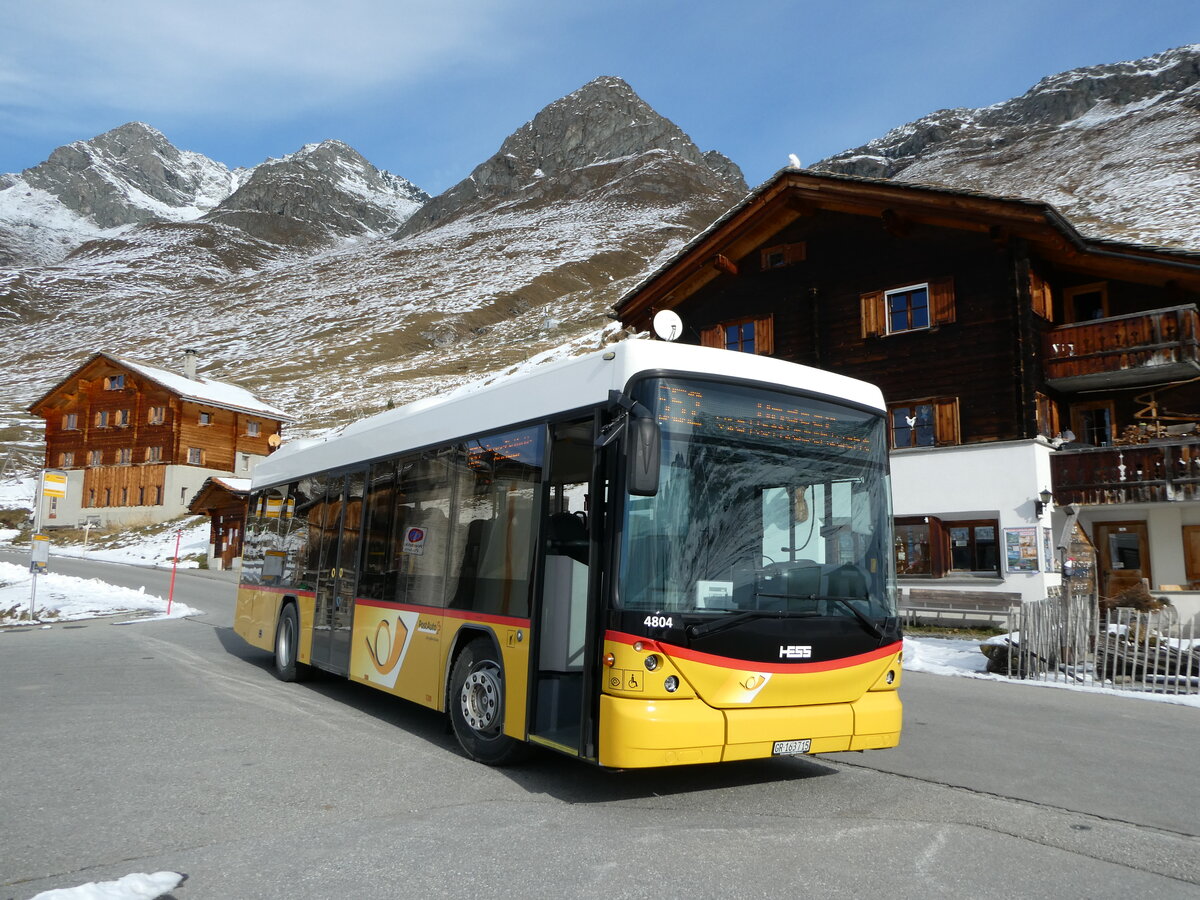 (242'264) - Gaudenz, Andeer - GR 163'715 - Scania/Hess (ex Stutz, Jonen; ex PostAuto Graub�nden; ex AVG Meiringen Nr. 67; ex AVG Meiringen Nr. 76; ex Steiner, Messen) am 8. November 2022 in Juf