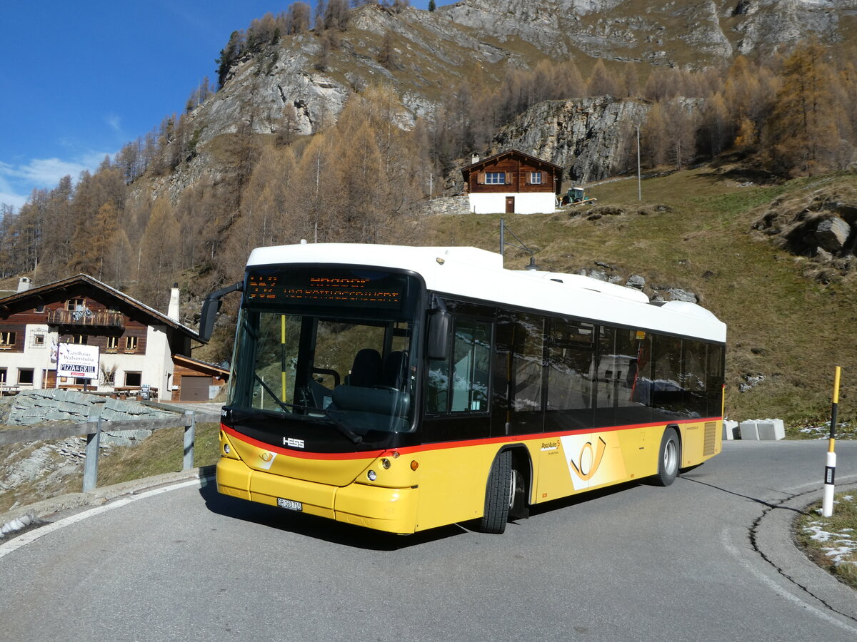 (242'277) - Gaudenz, Andeer - GR 163'715 - Scania/Hess (ex Stutz, Jonen; ex PostAuto Bern; ex AVG Meiringen Nr. 67; ex AVG Meiringen Nr. 76; ex Steiner, Messen) am 8. November 2022 in Cr�t