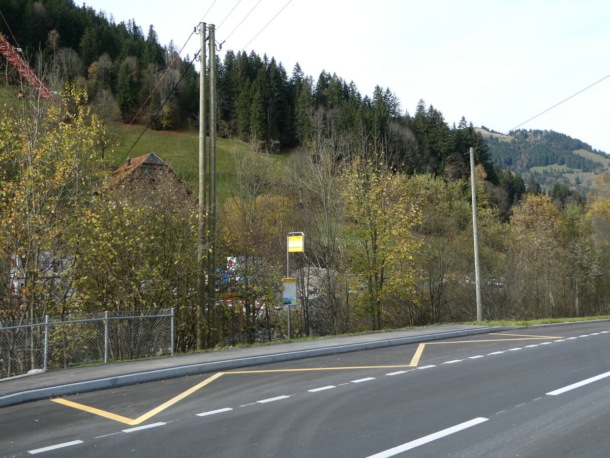 (242'416) - PostAuto-Haltestelle am 11. November 2022 in Fl�hli, Matzenbach