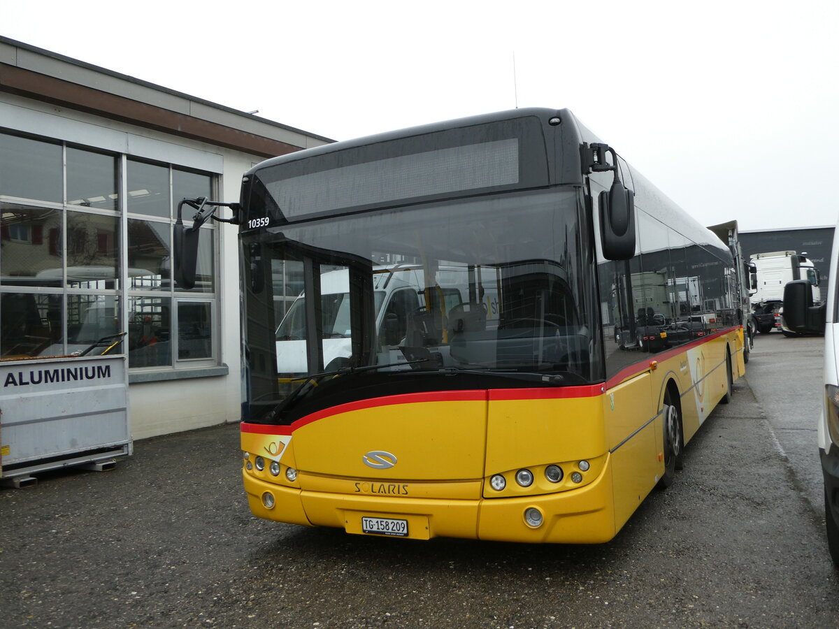 (242'611) - PostAuto Ostschweiz - TG 158'209 - Solaris (ex Schmidt, Oberb�ren; ex CarPostal Ouest) am 13. November 2022 in Wil, Larag