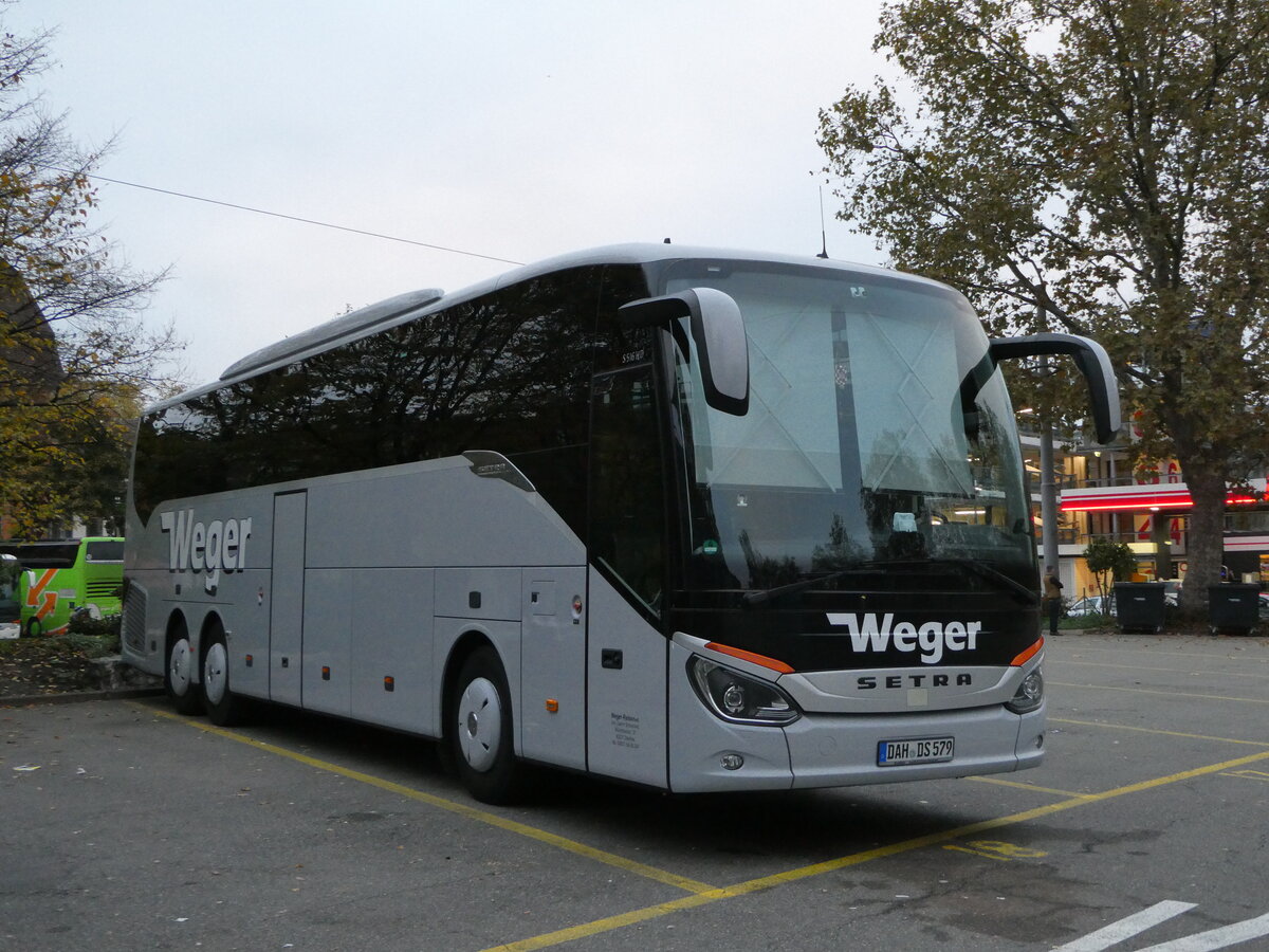 (242'670) - Aus Deutschland: Weger, Dachau - DAH-DS 579 - Setra am 13. November 2022 in Z�rich, Sihlquai