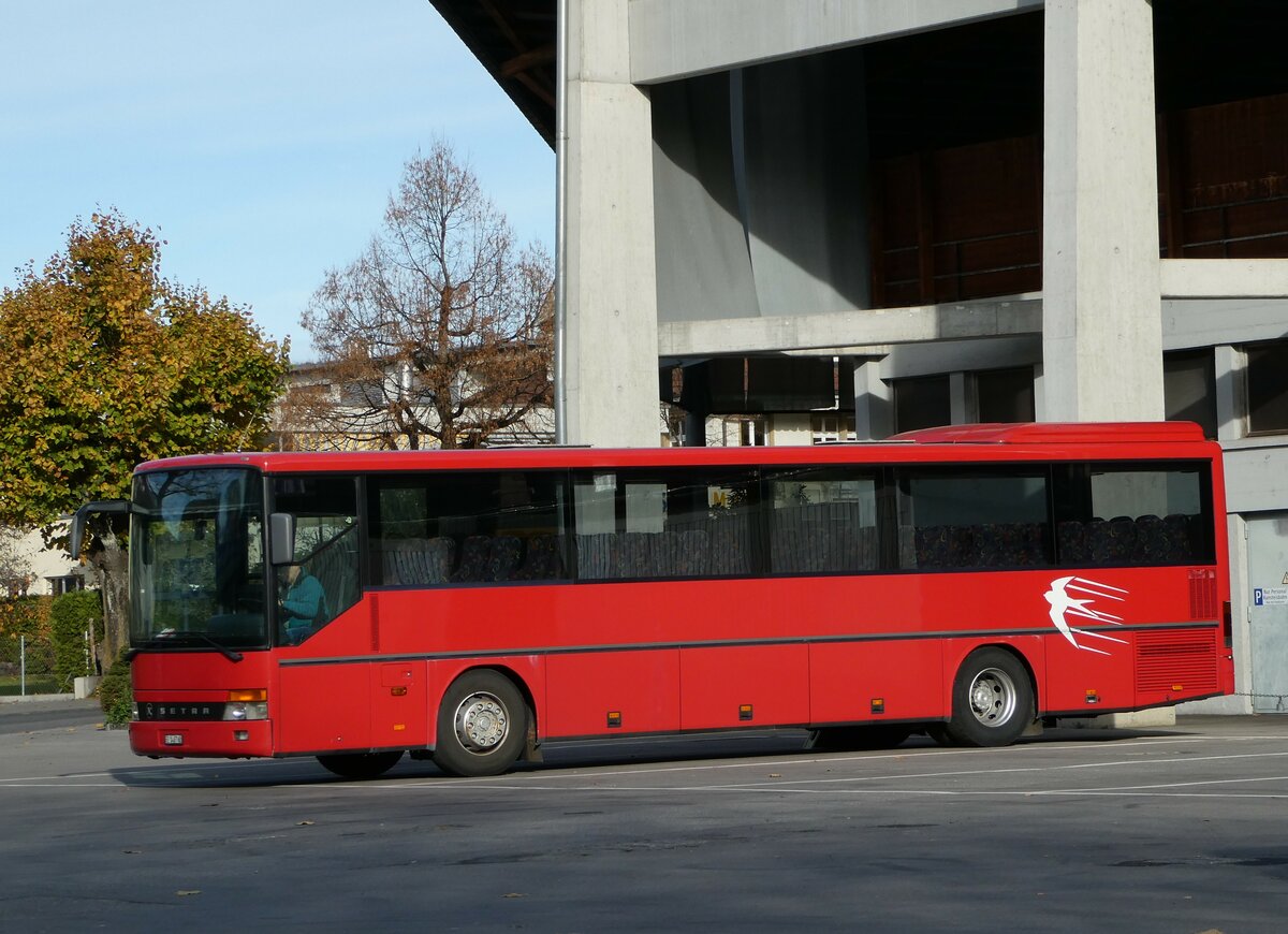 (243'064) - Land-Bus, Wattenwil - BE 146'762 - Setra (ex Gander, Ch�teau-d'Oex; ex TRAVYS Yverdon; ex AFA Adelboden Nr. 5) am 21. November 2022 in Thun, Grabengut