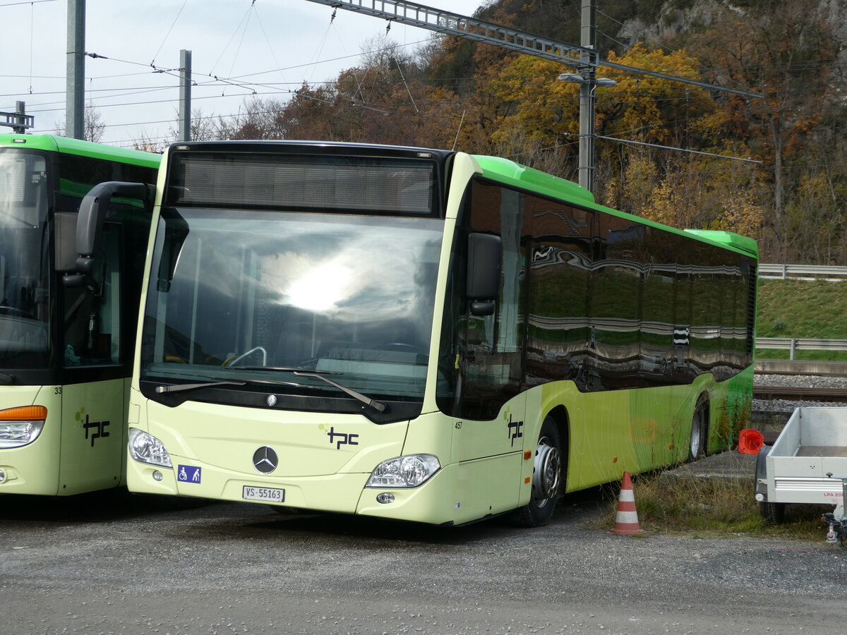 (243'414) - TPC Aigle - Nr. 457/VS 55'163 - Mercedes (ex Ledermair, A-Schwaz) am 3. Dezember 2022 in Aigle, D�p�t