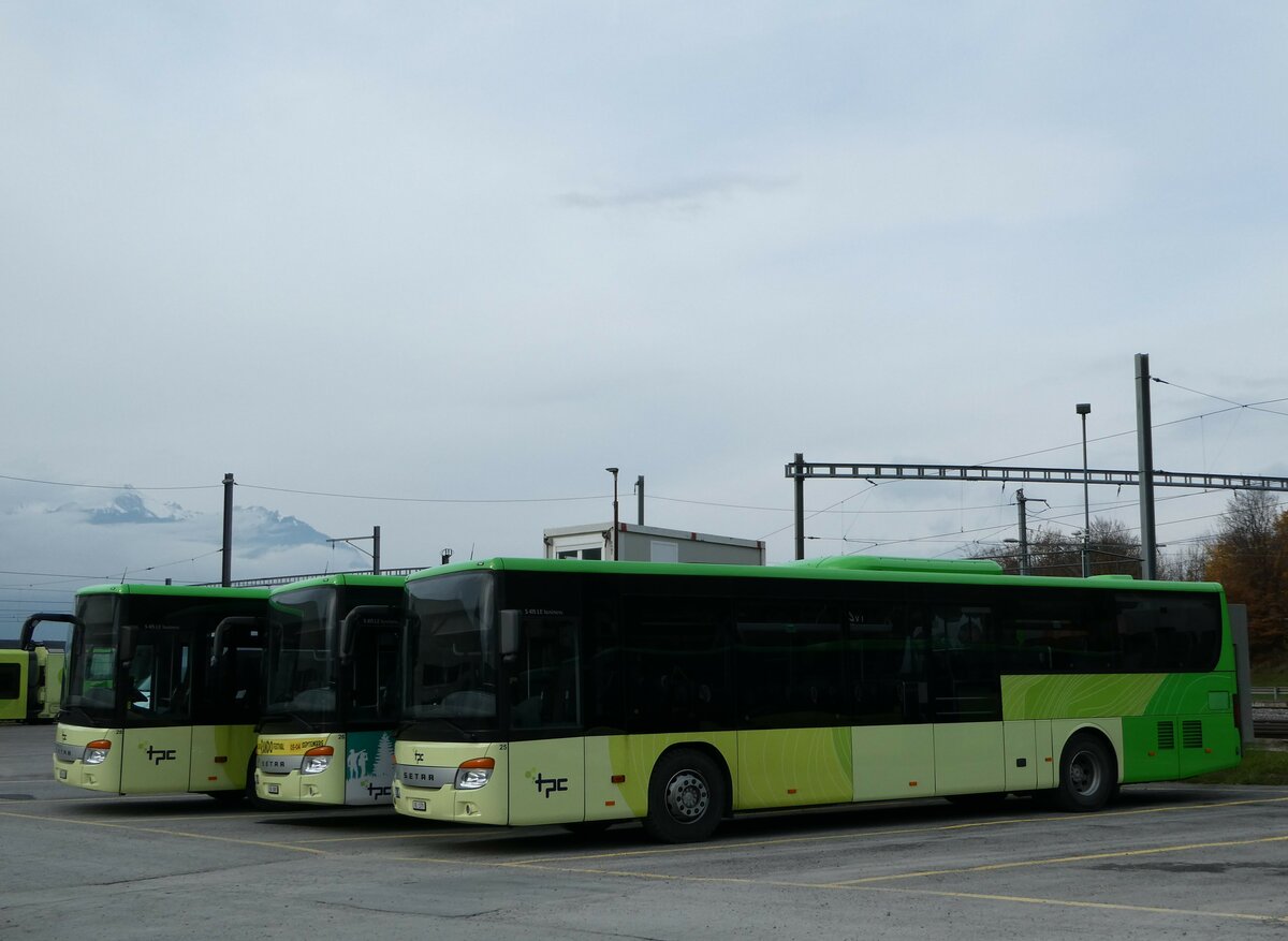(243'416) - TPC Aigle - Nr. 25/VD 1379 - Setra (ex Vol�nbusz, H-Budapest) am 3. Dezember 2022 in Aigle, D�p�t