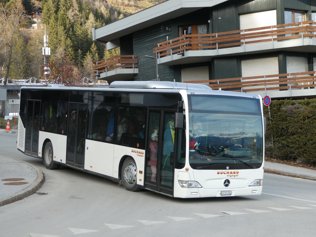 (244'274) - Buchard, Leytron - Nr. 64/VS 101'364 - Mercedes (ex TPL Lugano Nr. 309) am 28. Dezember 2022 in Anz�re, T�l�cabine
