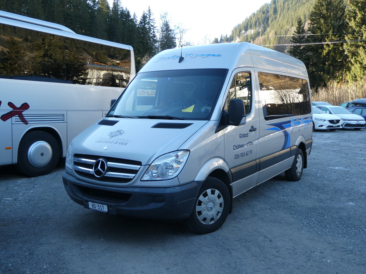 (244'789) - Jacky Voyages, Ch�teau-d'Oex - VD 517 - Mercedes am 7. Januar 2023 in Adelboden, ASB