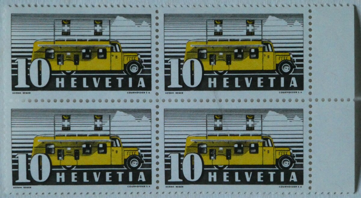(244'879) - Briefmarken von 1941 f�r das Automobil-Postb�ro am 9. Januar 2023 in Thun