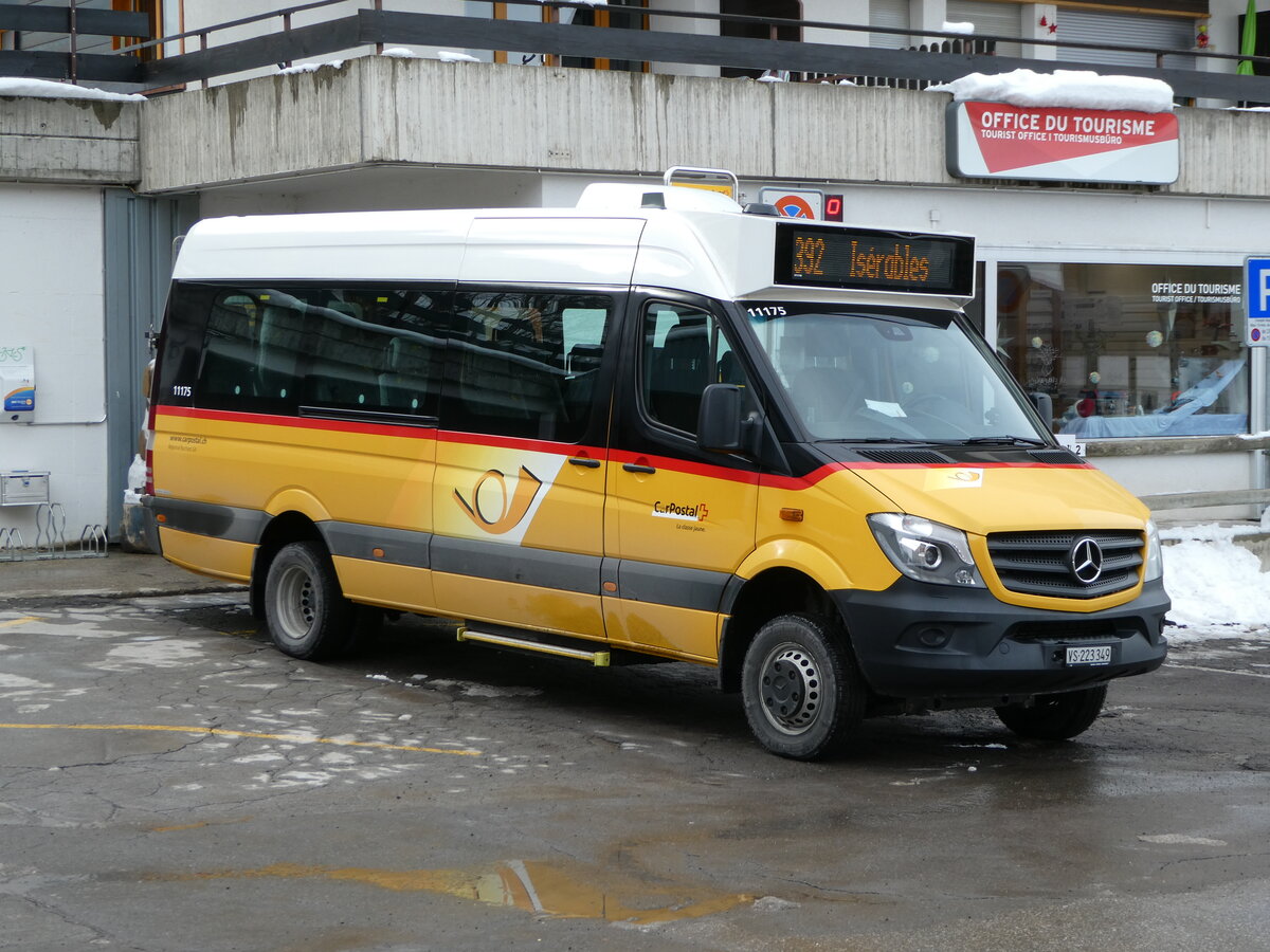 (245'046) - Buchard, Leytron - VS 223'349/PID 11'175 - Mercedes am 14. Januar 2023 in La Tzoumaz, T�l�cabine
