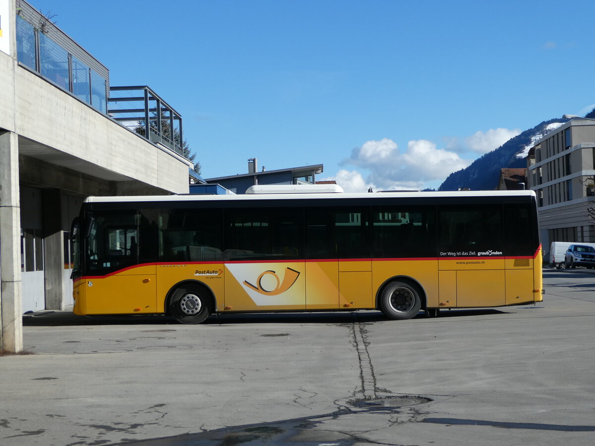 (245'119) - PostAuto Graub�nden - Nr. 10/GR 162'978/PID 10'238 - Iveco (ex Fontana, Ilanz Nr. 10) am 18. Januar 2023 in Ilanz, Garage