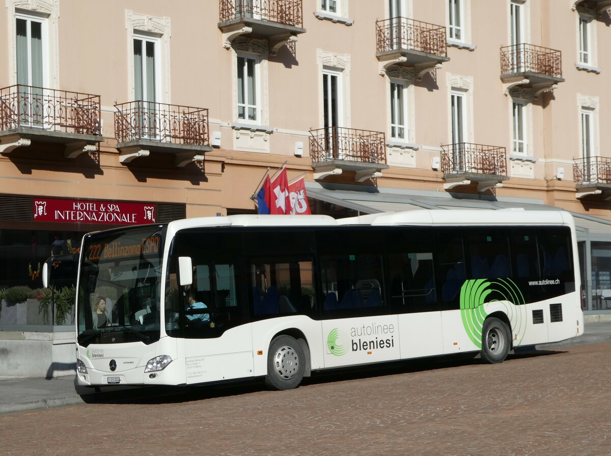 (245'913) - ABl Biasca - Nr. 24/TI 231'024/PID 12'005 - Mercedes am 7. Februar 2023 beim Bahnhof Bellinzona