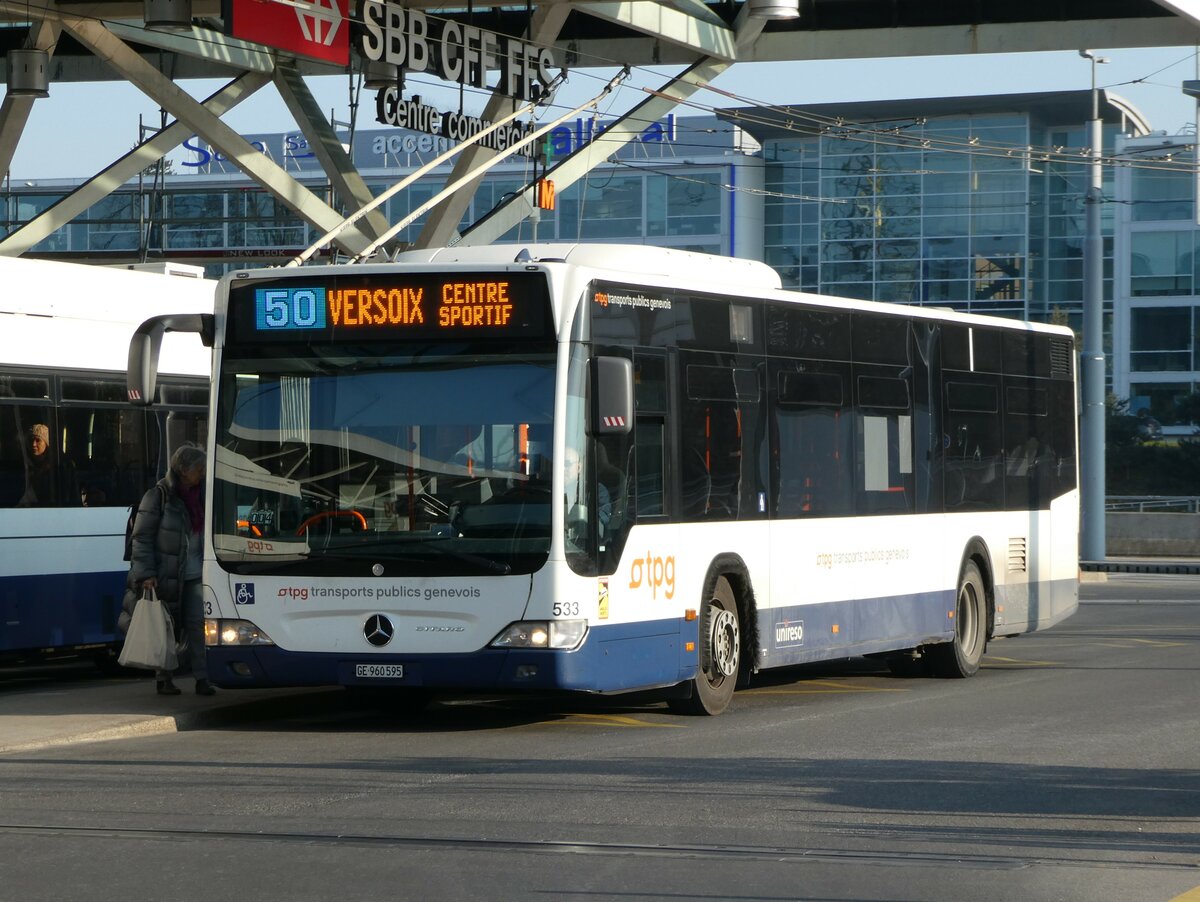 (245'984) - TPG Gen�ve - Nr. 533/GE 960'595 - Mercedes am 9. Februar 2023 in Gen�ve, A�roport