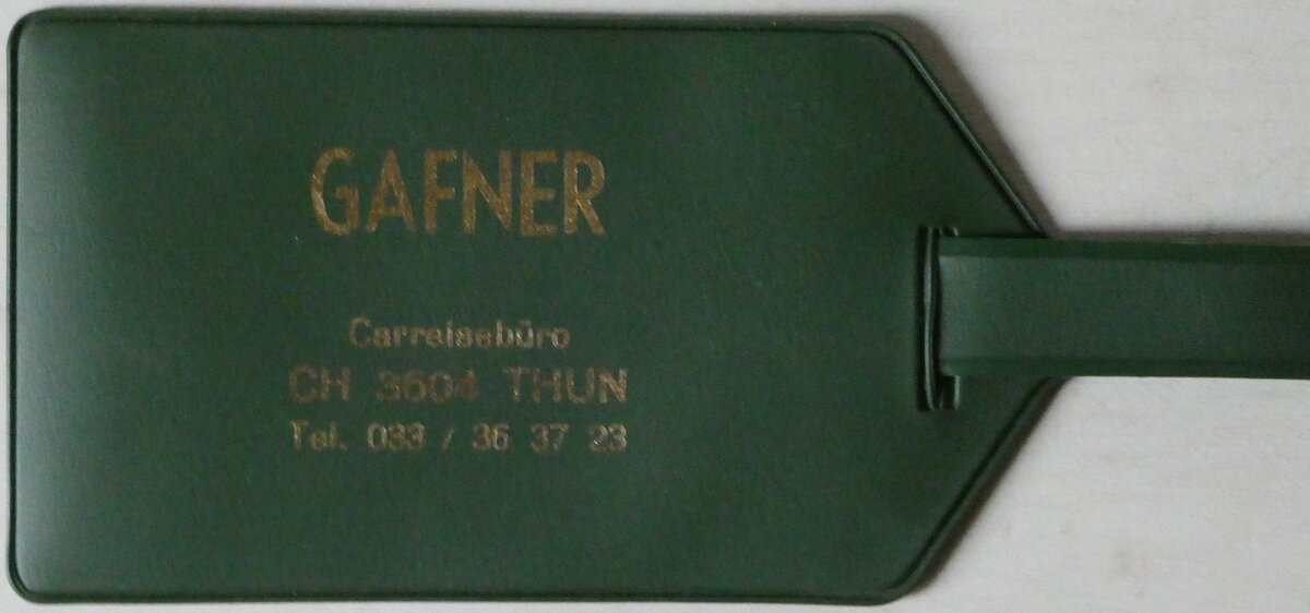 (246'359) - Gafner-Reisegep�ck-Anh�nger am 19. Februar 2023