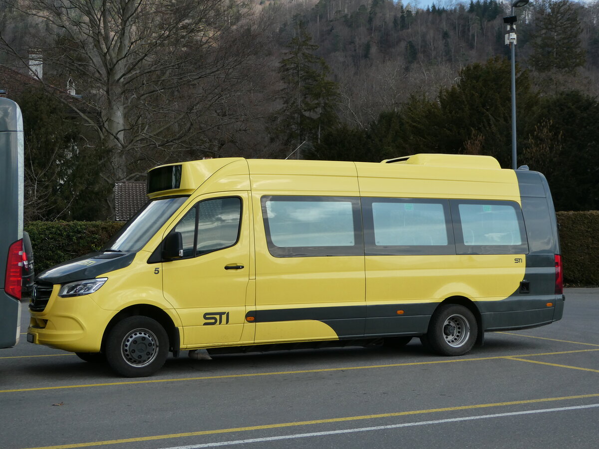 (246'379) - STI Thun - Nr. 5/BE 816'005 - Mercedes am 23. Februar 2023 bei der Schiffl�ndte Thun
