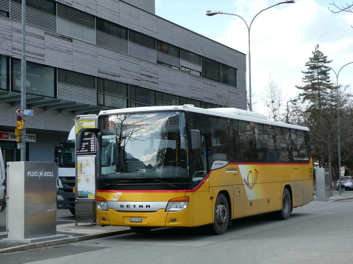 (246'529) - PostAuto Graub�nden - GR 102'380/PID 4365 - Setra (ex GR 102'345; ex Riederer, St. Margrethenberg