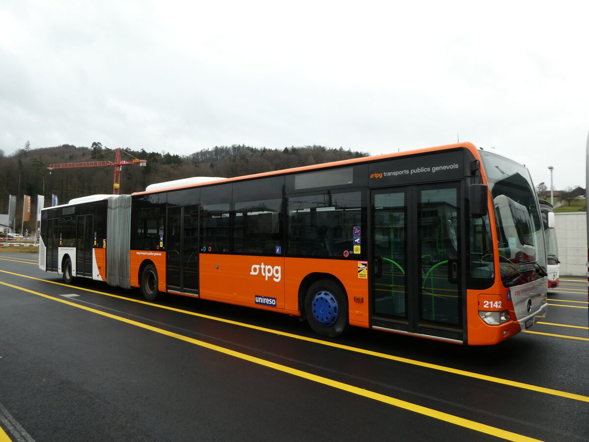 (246'570) - Gen�ve-Tours, Gen�ve - Nr. 2142/GE 963'367 - Mercedes (ex TPL Lugano Nr. 414) am 25. Februar 2023 in Winterthur, EvoBus