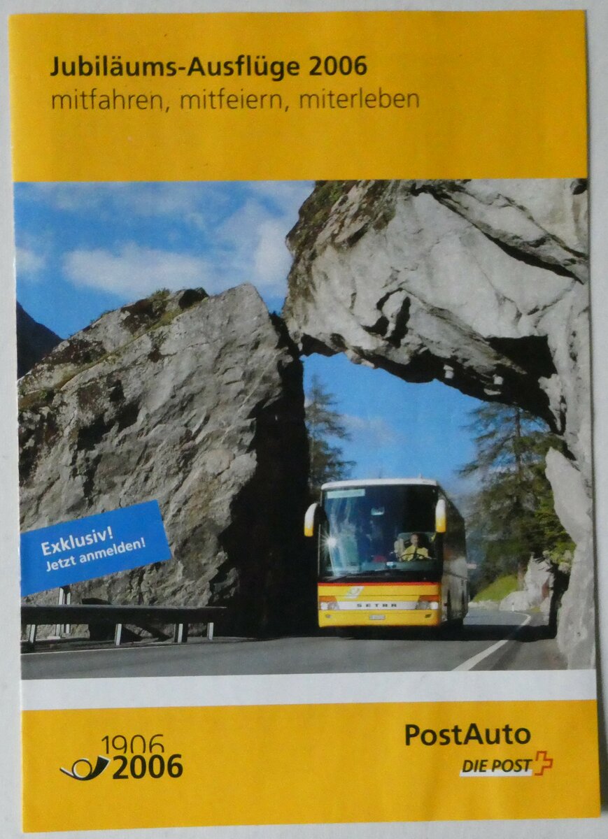 (246'636) - PostAuto-Jubil�ums-Ausfl�ge 2006 am 26. Februar 2023 in Thun