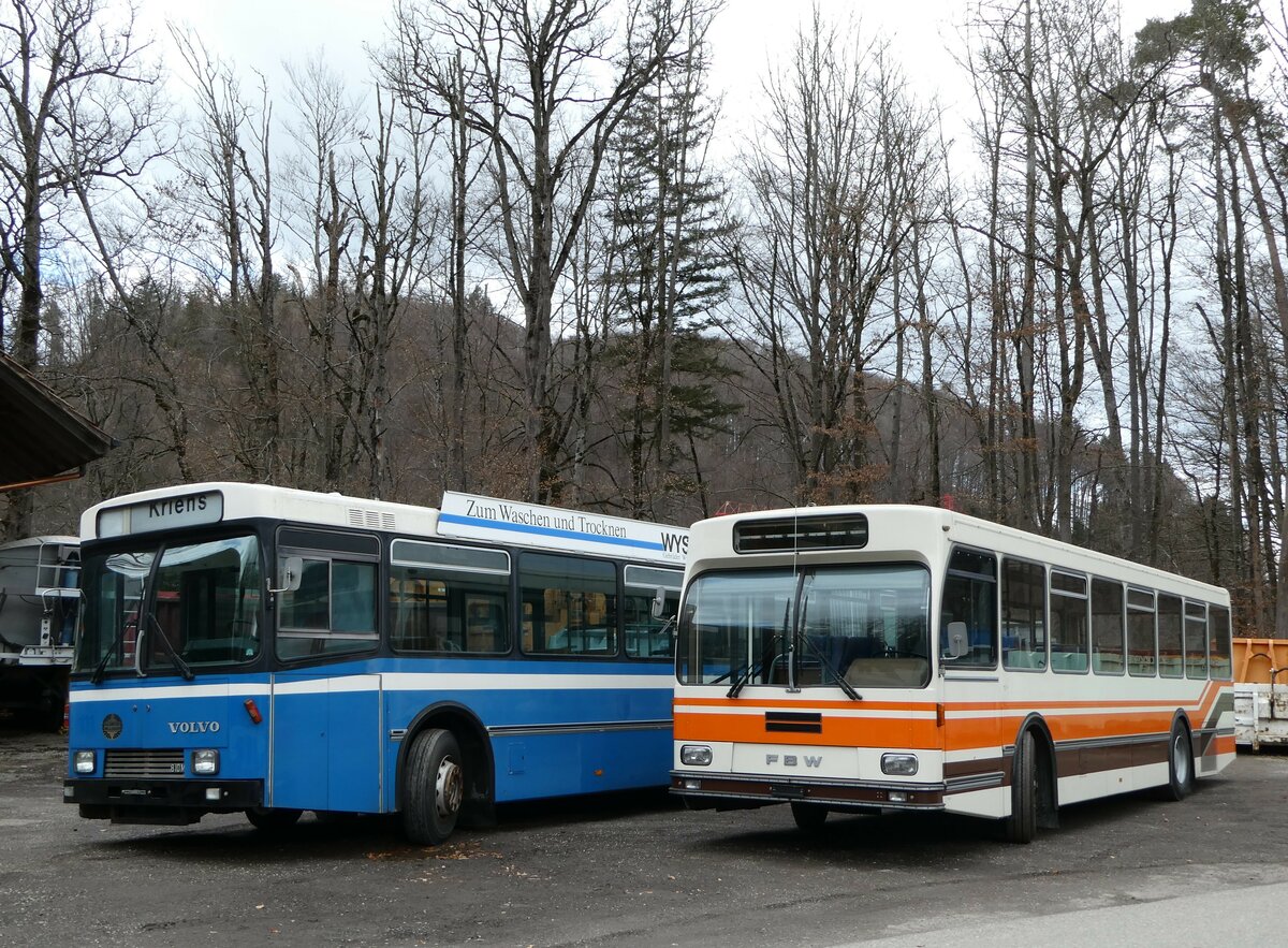 (246'660) - Wegm�ller, M�nsingen - FBW/R&J (ex Bamert, Wollerau) am 26. Februar 2023 in Oberburg, Ziegelgut