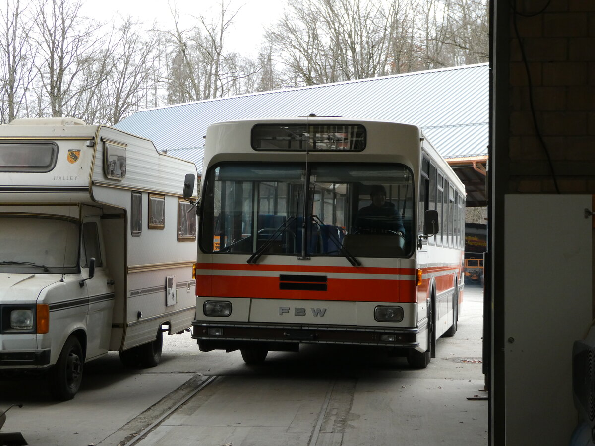 (246'711) - Wegm�ller, M�nsingen - FBW/R&J (ex Bamert, Wollerau) am 26. Februar 2023 in Oberburg, Ziegelgut