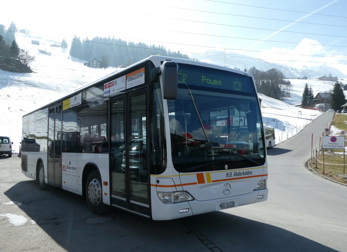 (246'839) - Abderhalden, Wildhaus - SG 126'225 - Mercedes (ex LBA Vaduz/FL Nr. 3) am 4. M�rz 2023 in Wildhaus, Talstation 