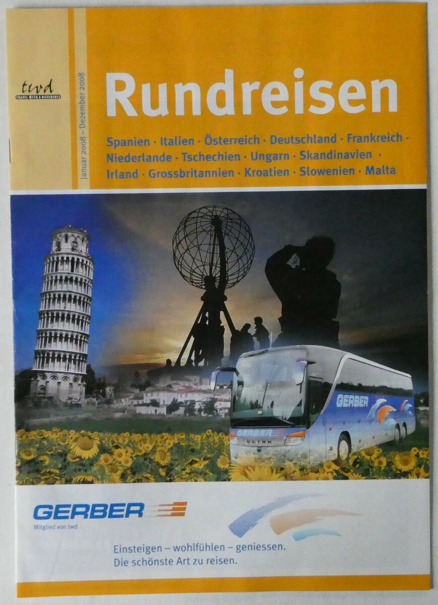 (247'152) - Gerber-Rundreisen 2008 am 12. M�rz 2023 in Thun