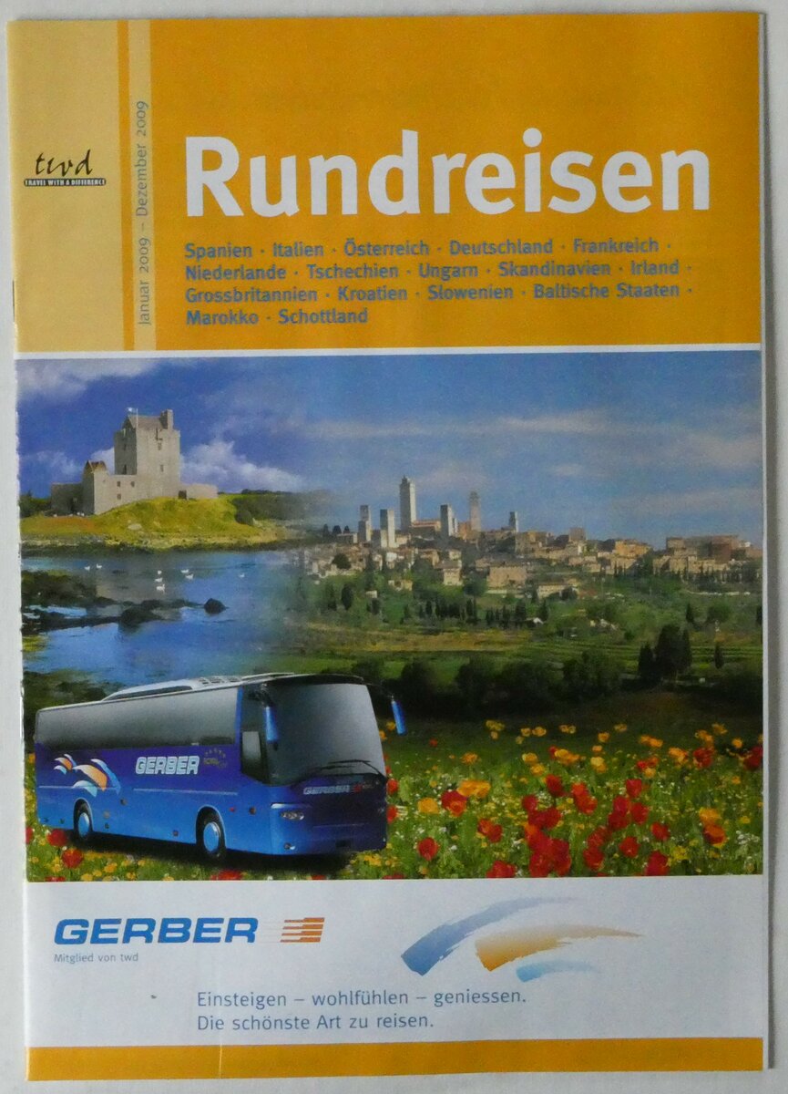 (247'154) - Gerber-Rundreisen 2009 am 12. M�rz 2023 in Thun