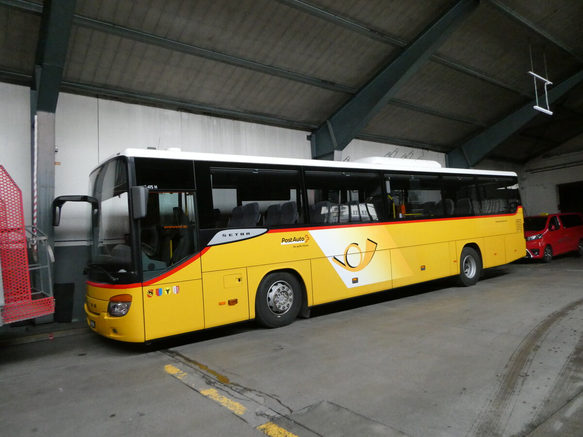 (247'205) - PostAuto Bern - Nr. 73/BE 171'453/PID 5624 - Setra (ex AVG Meiringen Nr. 73) am 14. M�rz 2023 in Adelboden, Busstation (Einsatz AFA) 