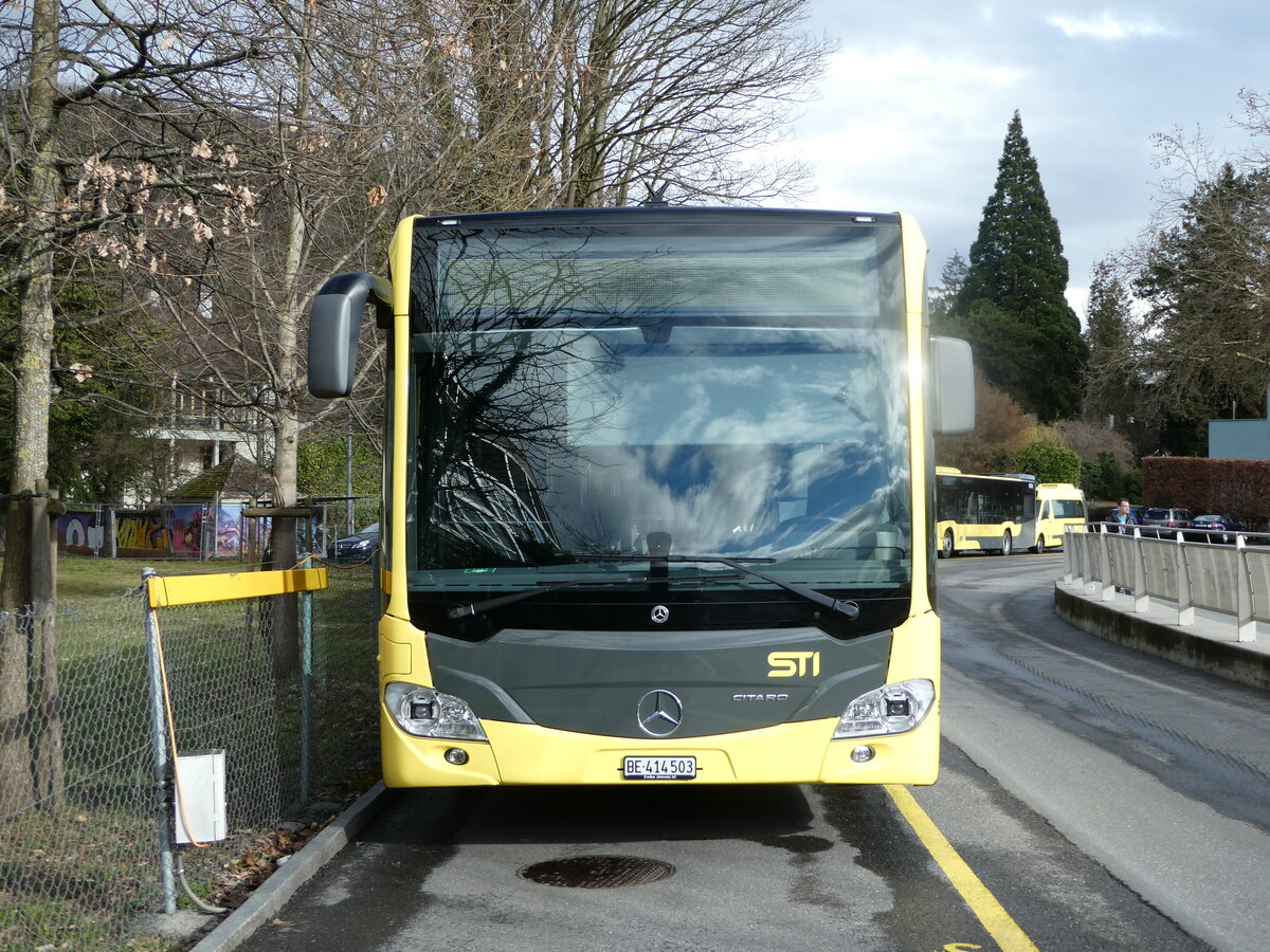 (247'218) - STI Thun - Nr. 503/BE 414'503 - Mercedes am 14. M�rz 2023 bei der Schiffl�ndte Thun