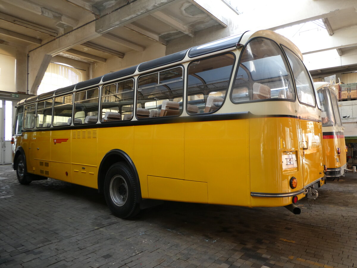 (247'366) - Oldtimer Club Saurer, Arbon - Saurer/Saurer (ex Ryffel, Z�rich; ex M+79'500; ex P 24'136; ex P 21'736) am 17. M�rz 2023 in Arbon, Saurermuseum Depot