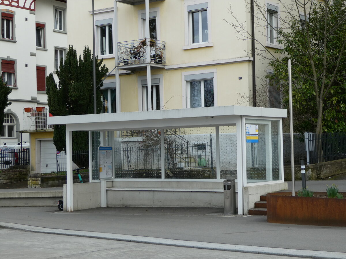 (247'541) - RTB/PostAuto-Haltestelle am 21. M�rz 2023 beim Hauptbahnhof Rorschach