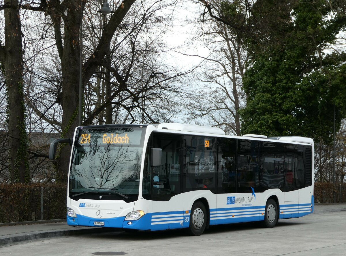 (247'544) - RTB Altst�tten - Nr. 80/SG 327'080 - Mercedes am 21. M�rz 2023 beim Hauptbahnhof Rorschach