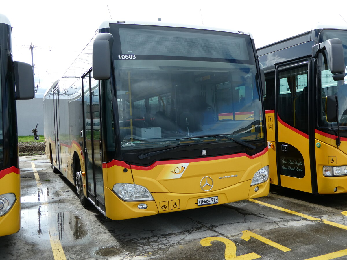 (247'652) - CarPostal Ouest - VD 464'913/PID 10'603 - Mercedes am 25. M�rz 2023 in Yverdon, Garage