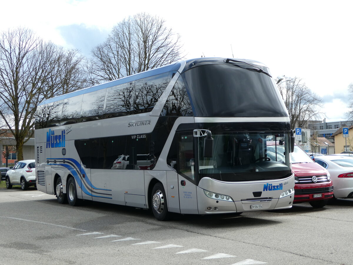 (247'679) - N�ssli, Agasul - ZH 584'554 - Neoplan (ex Klumpp, D-Baiersbronn) am 25. M�rz 2023 in Yverdon, Patinoire