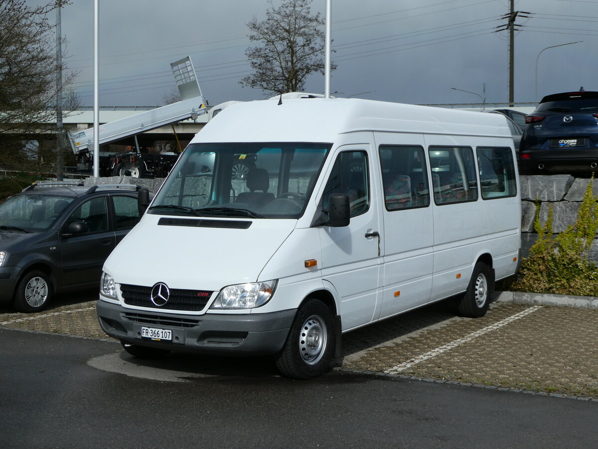 (247'725) - Interbus, Kerzers - FR 366'107 - Mercedes am 25. M�rz 2023 in Kerzers, Interbus