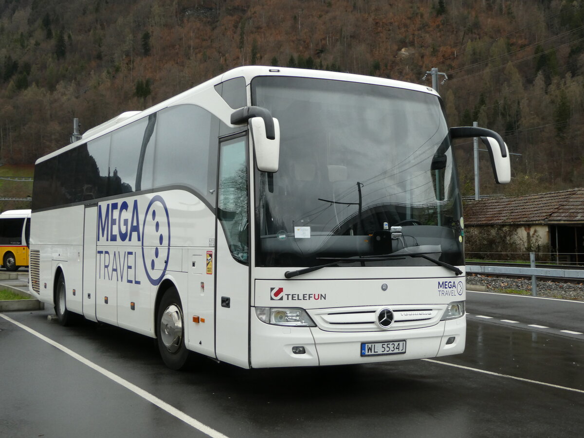 (247'741) - Aus Polen: Telefun, Warszawa - WL 5534J - Mercedes am 26. M�rz 2023 beim Bahnhof Interlaken Ost
