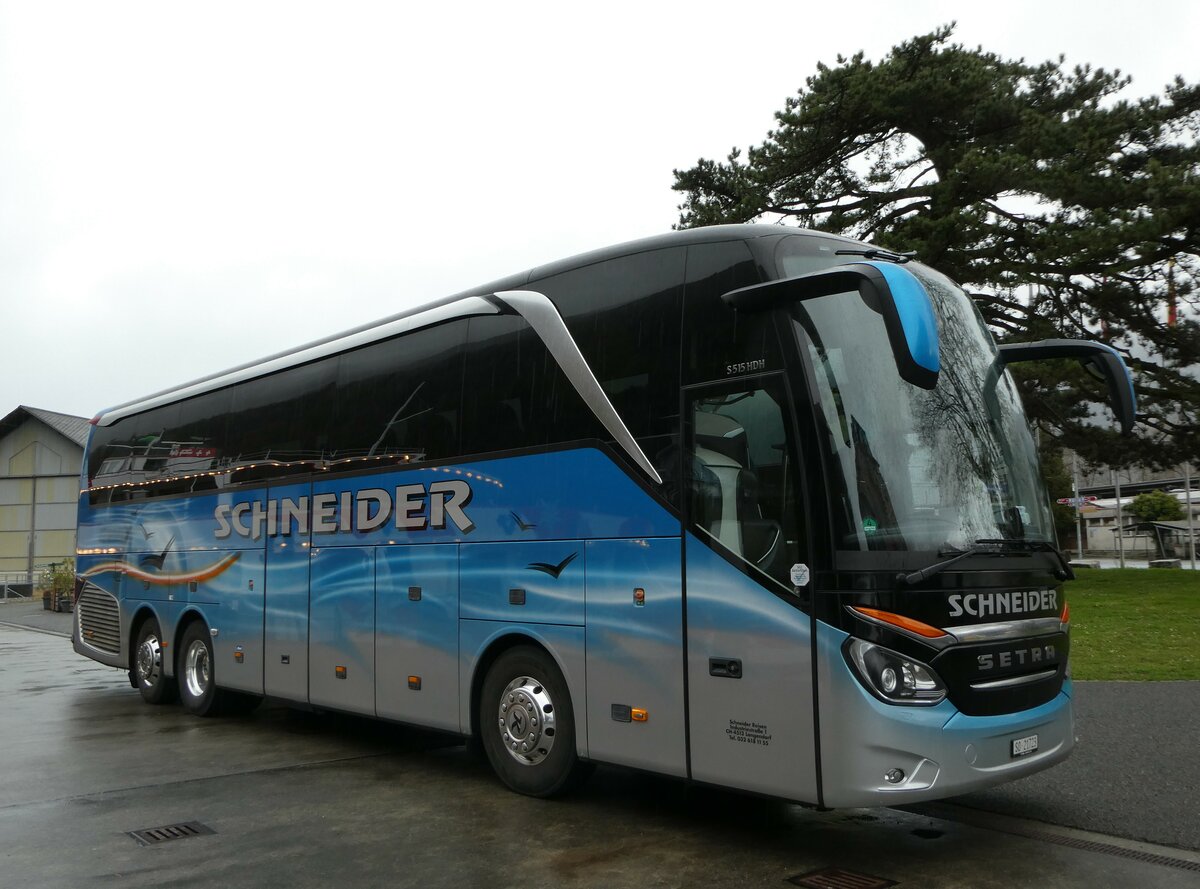 (247'744) - Schneider, Langendorf - SO 21'723 - Setra am 26. M�rz 2023 in Interlaken, Schiffl�ndte Ost