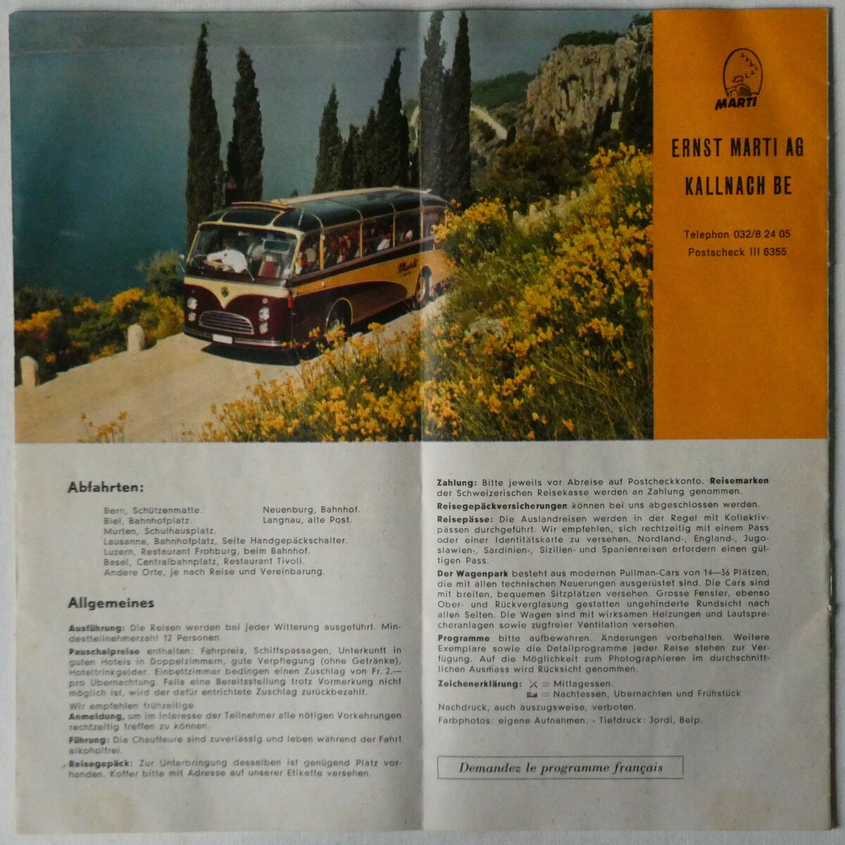 (247'953) - Marti-Autoreisen 1957 am 2. April 2023 in Thun (R�ckseite)
