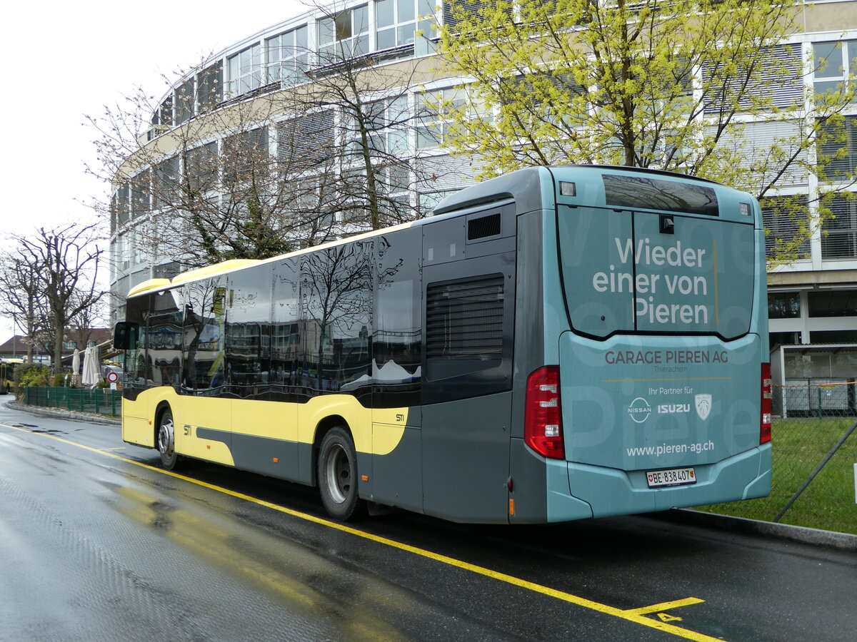 (248'144) - STI Thun - Nr. 407/BE 838'407 - Mercedes am 7. April 2023 bei der Schiffl�ndte Thun
