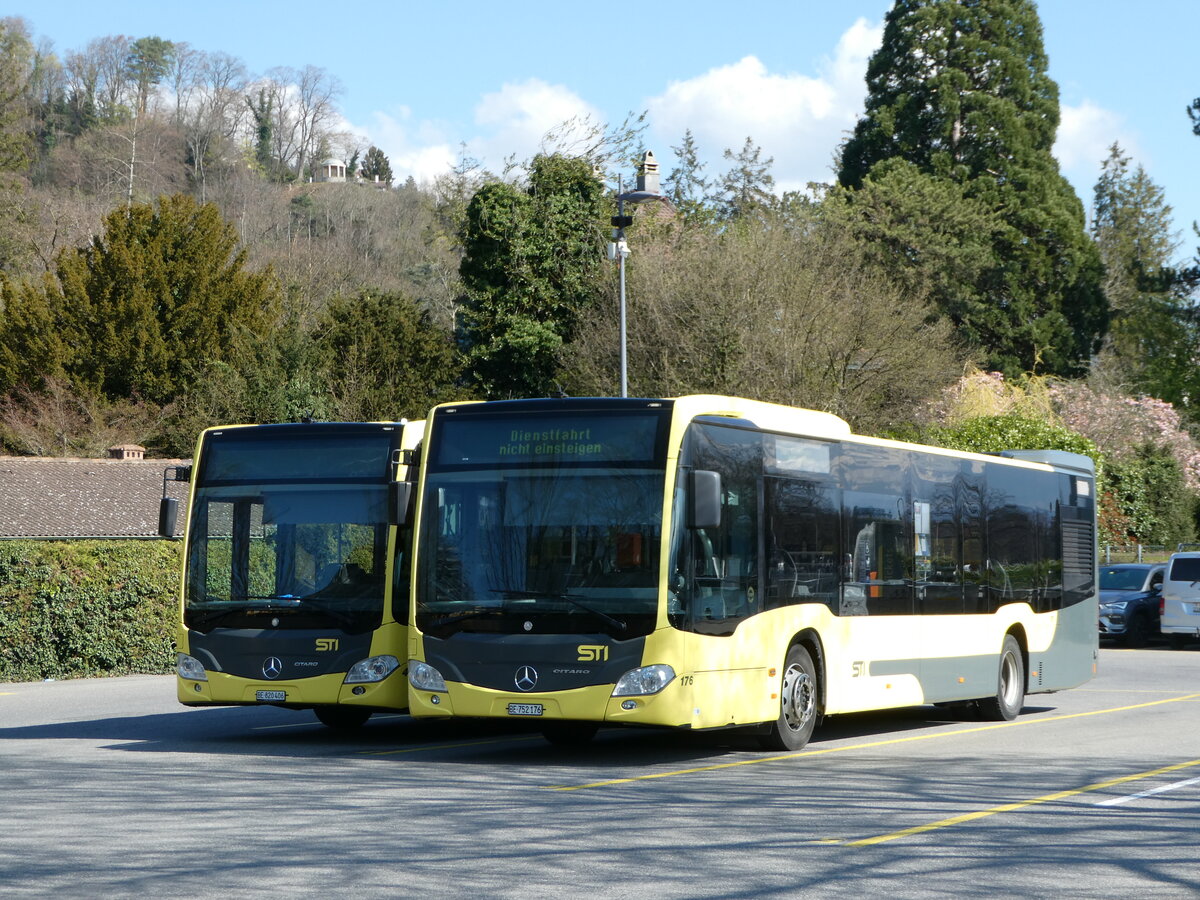 (248'327) - STI Thun - Nr. 176/BE 752'176 - Mercedes am 9. April 2023 bei der Schiffl�ndte Thun