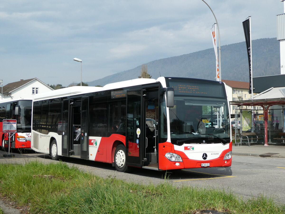 (248'999) - CJ Tramelan - Nr. 127/BE 826'347 - Mercedes am 22. April 2023 beim Bahnhof Grenchen S�d