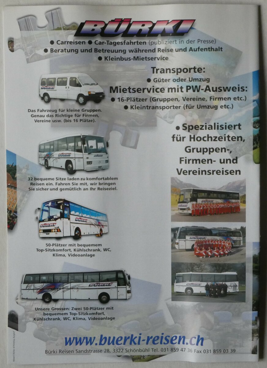 (249'076) - B�rki-Reiseziele 2002 am 23. April 2023 in Thun (R�ckseite)