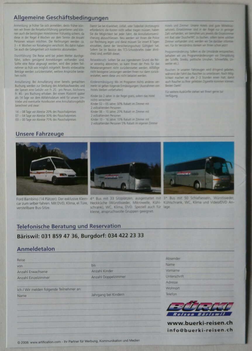 (249'078) - B�rki-Reisen B�riswil 2009 am 23. April 2023 in Thun (R�ckseite)