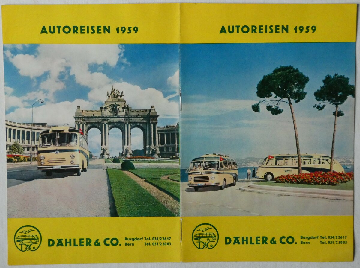(249'081) - D�hler-Autoreisen 1959 am 23. April 2023 in Thun