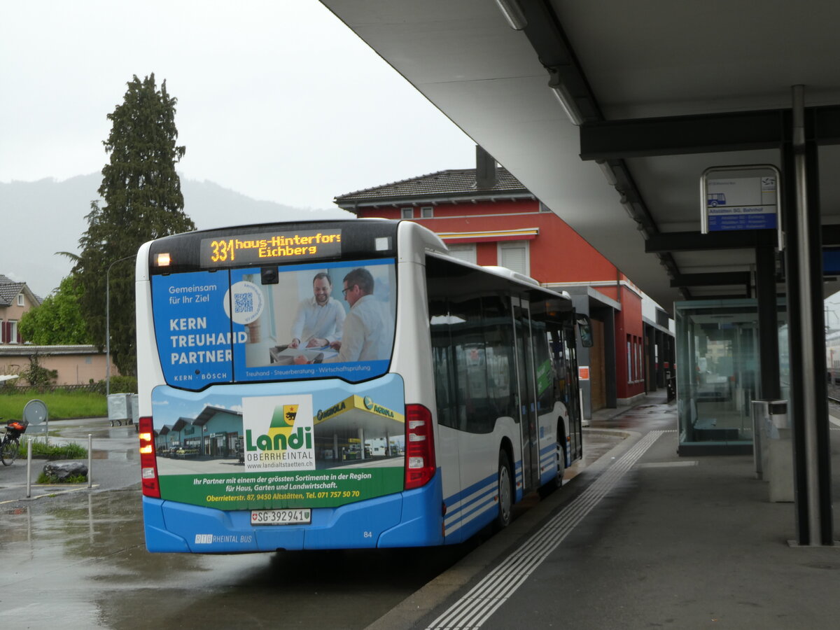 (249'091) - RTB Altst�tten - Nr. 84/SG 392'941 - Mercedes am 25. April 2023 beim Bahnhof Altst�tten