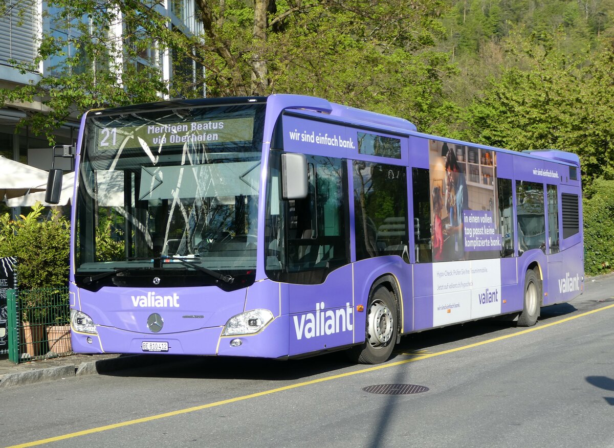 (249'517) - STI Thun - Nr. 412/BE 810'412 - Mercedes am 3. Mai 2023 bei der Schiffl�ndte Thun