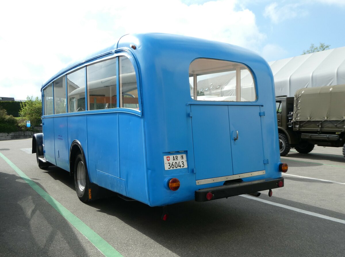 (249'731) - Wehrle, Trogen - AR 36'043 - Saurer/Saurer (ex Sulzer, Winterthur) am 6. Mai 2023 in Attikon, Wegm�ller